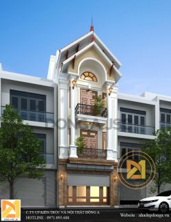 mẫu nhà ống 3 tầng tân cổ điển