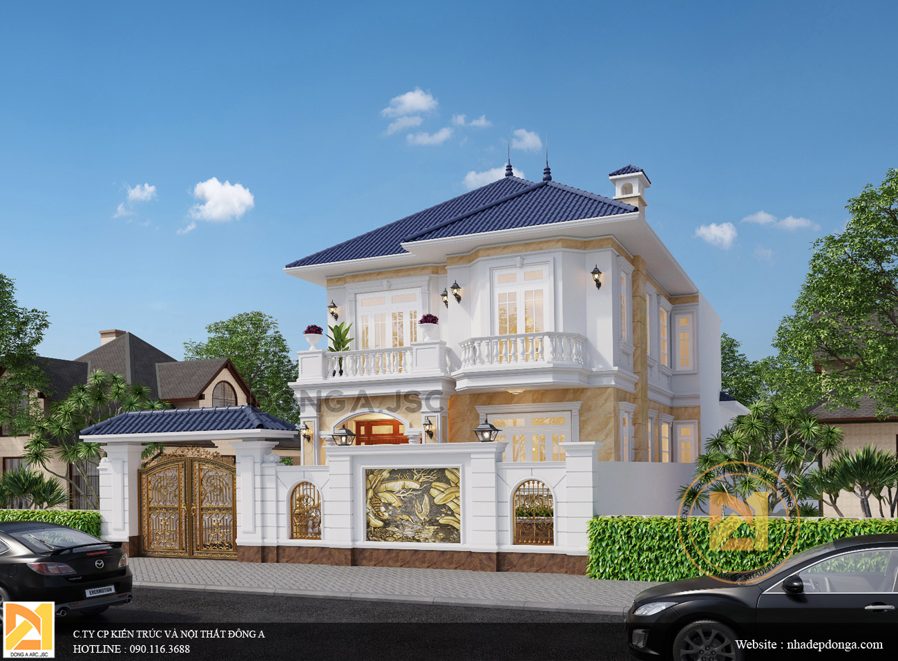 biệt thự tân cổ điển 2 tầng