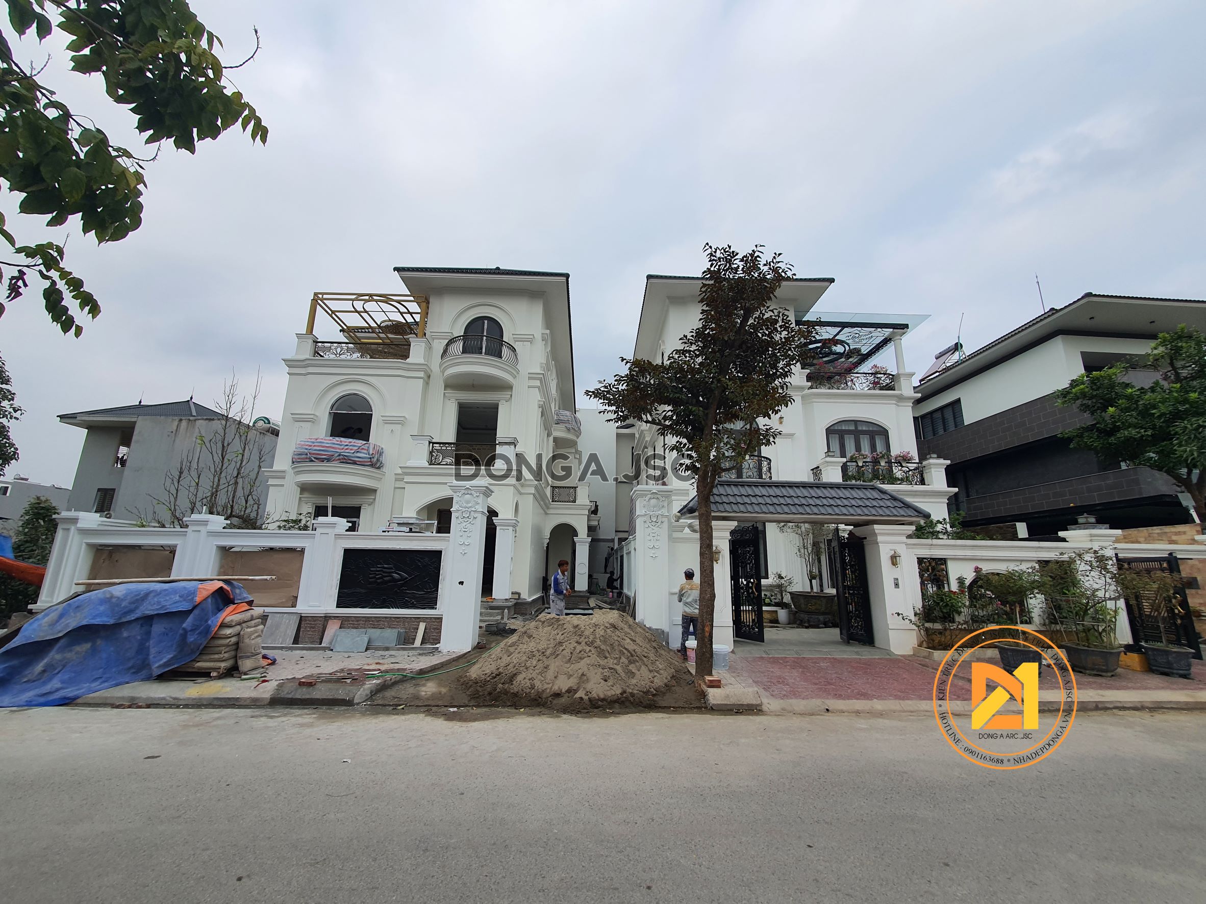 Hình ảnh hoàn thiện biệt thự 3 tầng tân cổ điển tại Vĩnh Phúc