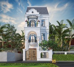 Mẫu biệt thự tân cổ điển 3 tầng sang trọng thu hút mọi ánh nhìn BTTCD-4849