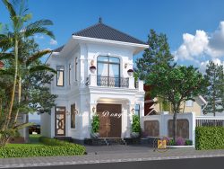Mẫu biệt thự phố 2 tầng tân cổ điển sang trọng BTTCD-4841