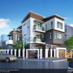 biệt thự hiện đại 3 tầng 2 mặt tiền