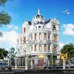 Biệt thự 4 tầng cổ điển kiểu pháp đẹp