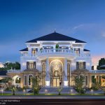 Mẫu biệt thự Pháp cổ điển 3 tầng sang trọng