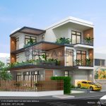 mẫu biệt thự hiện đại 3 tầng đẹp