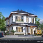 mẫu thiết kế biệt thự hiện đại 2 tầng 120m2