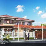 biệt thự 2 tầng mái thái