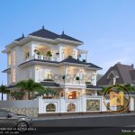 Mẫu biệt thự 3 tầng tân cổ điển