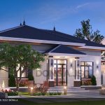 Biệt thự nhà vườn 1 tầng hiện đại