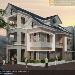mẫu biệt thự 3 tầng hiện đại