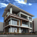 Biệt thự hiện đại 3 tầng mang vẻ bí ẩn bởi sắc nâu trầm