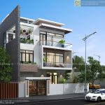 Mẫu biệt thự hiện đại 3 tầng 2 mặt tiền đẹp
