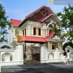 Mẫu biệt thự Pháp 2 tầng đẹp