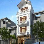 mẫu nhà phố đẹp 4 tầng cổ điển