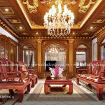 Mẫu nội thất biệt thự cổ điển châu âu sang trọng