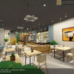 Mẫu thiết kế quán cafe hiện đại đầy trẻ trung