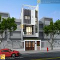 mẫu thiết kế nhà phố hiện đại 4 tầng