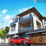 Thiết kế biệt thự hiện đại đẹp 3 tầng 2 mặt tiền