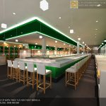 Thiết kế nội thất nhà hàng lẩu băng chuyền Nhật Bản