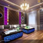Thiết kế phòng hát karaoke gia đình đơn giản
