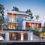 Mẫu thiết kế biệt thự hiện đại 3 tầng