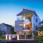 biệt thự phố 3 tầng hiện đại