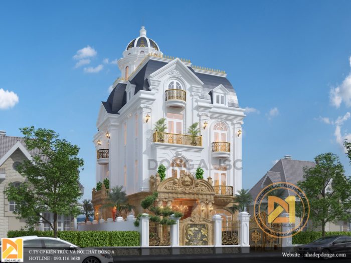 Biệt thự cổ điển 3 tầng đẹp