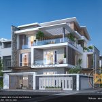 biệt thự hiện đại 3 tầng