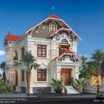 Thiết kế mẫu biệt thự cổ điển 2 tầng BTCD-4731