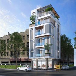 Công trình cải tạo tòa nhà hiện đại 75m2 KTKSVP-4813