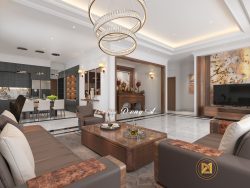 Nội thất biệt thự 1 tầng hiện đại sang trọng NTBT-4850