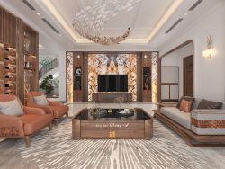 Nội thất biệt thự 2 tầng hiện đại sang trọng tại Phú Thọ NTBT-4853