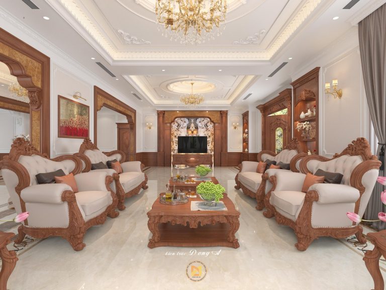 Mẫu thiết kế nội thất biệt thự 2 tầng ấn tượng tại Phú Thọ NTBT-4832
