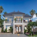 biệt thự 2 tầng hiện đại mái nhật